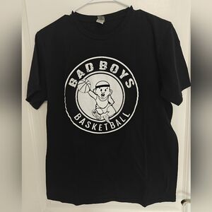 Gildan Bad Boys Basketball Black T-Shirt Size M Cotton